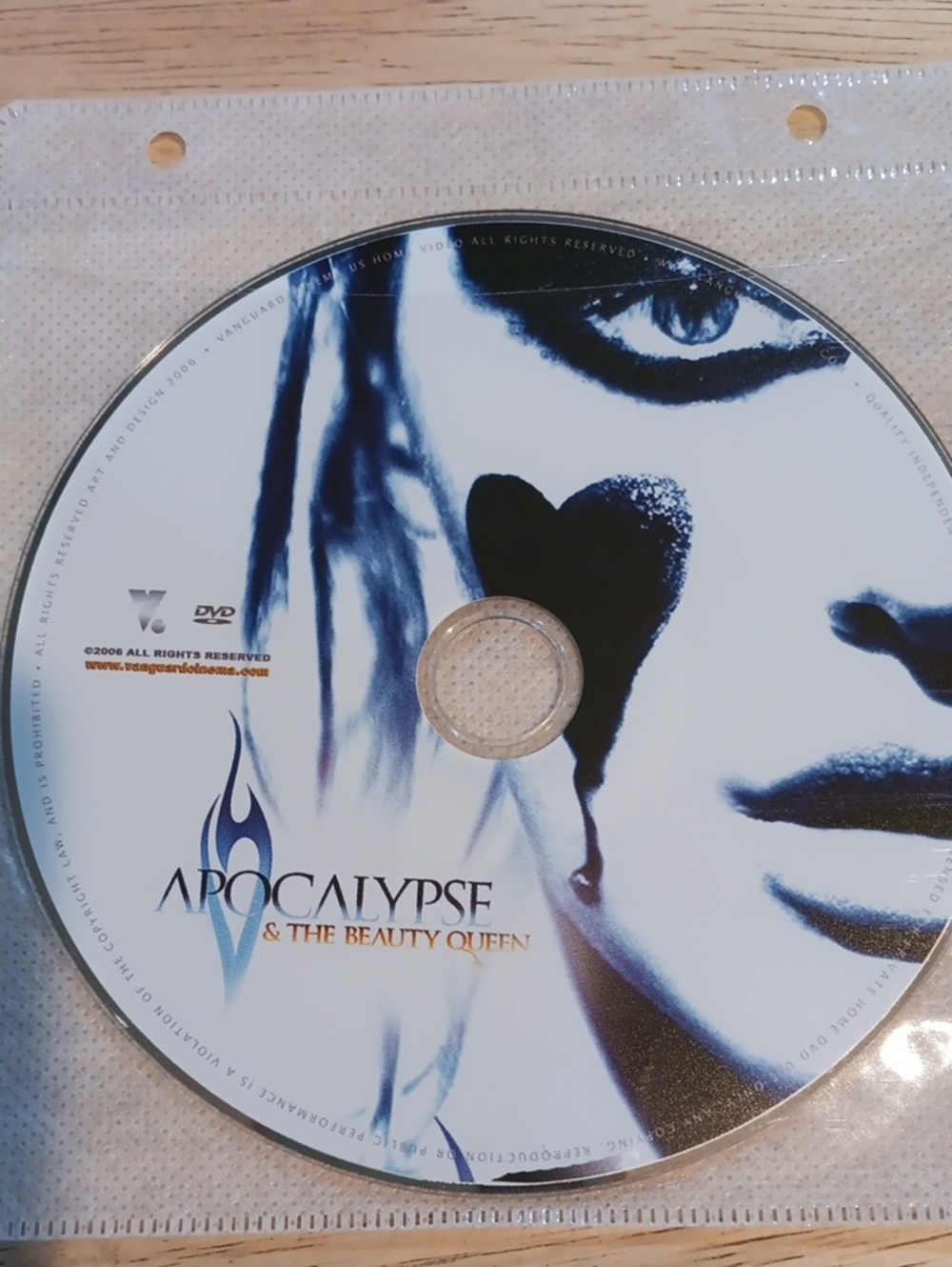 Apocalypse & The Beauty Queen DVD *NO CASE*